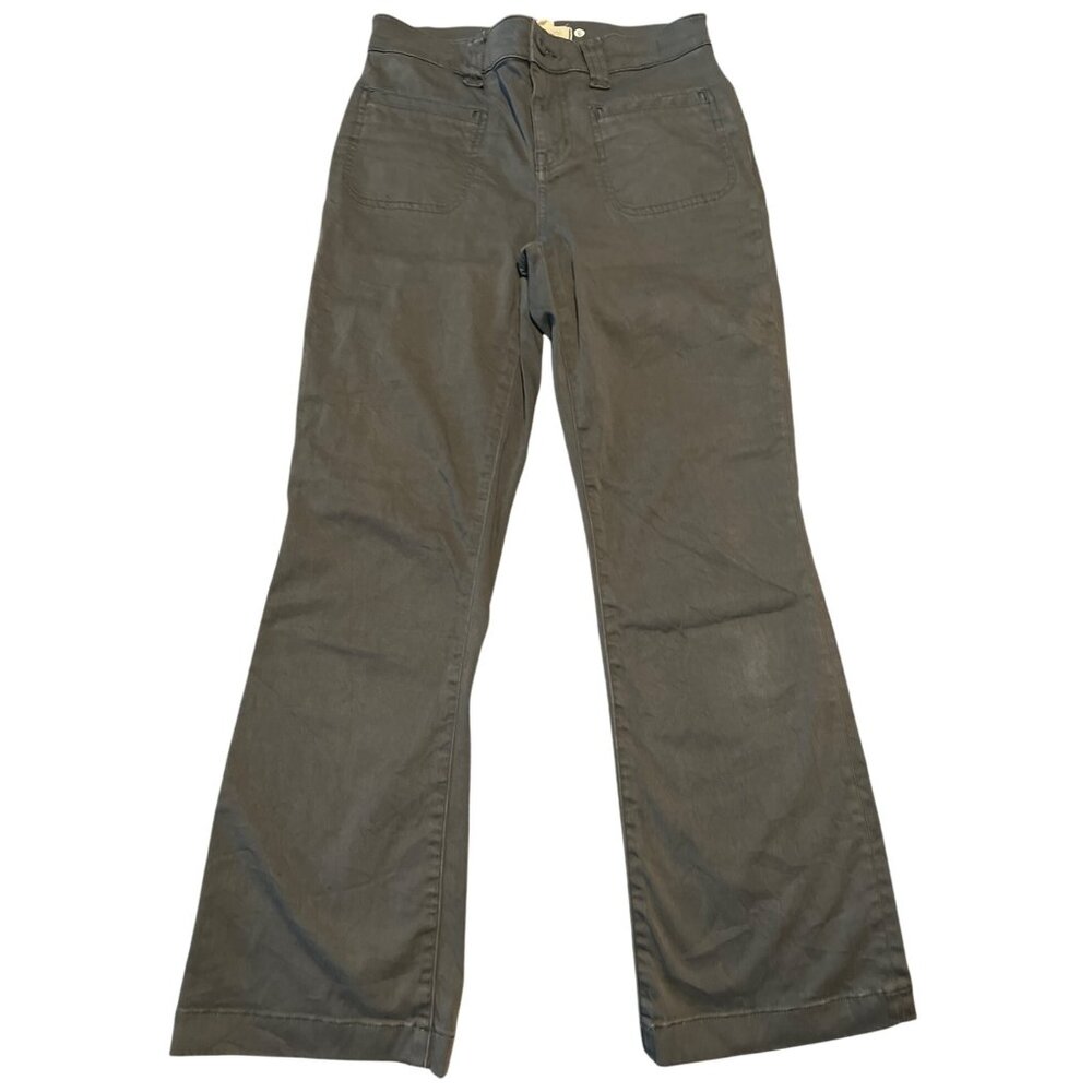 Madewell Mid-Rise Kick Out‎ Jeans Womens Size 26 Gray Cotton Blend Crop